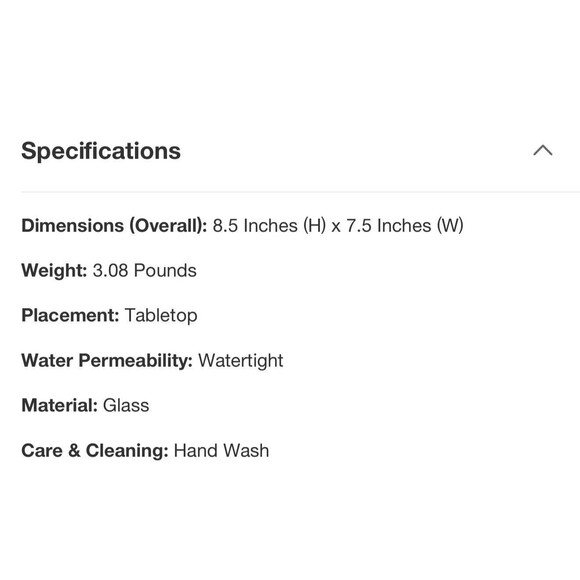 Large Ruffle Glass Vase - Threshold NEW RARE - Picture 11 of 11